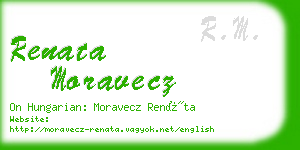 renata moravecz business card